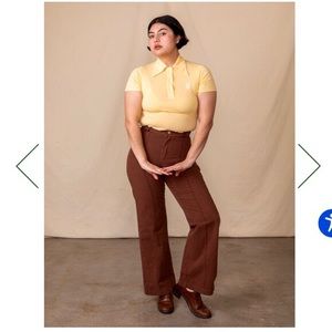 Big Bud Press western pants fudgsicle brown XS